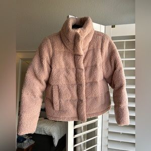 Mini Sherpa Fleece Puffer Jacket, Abercrombie